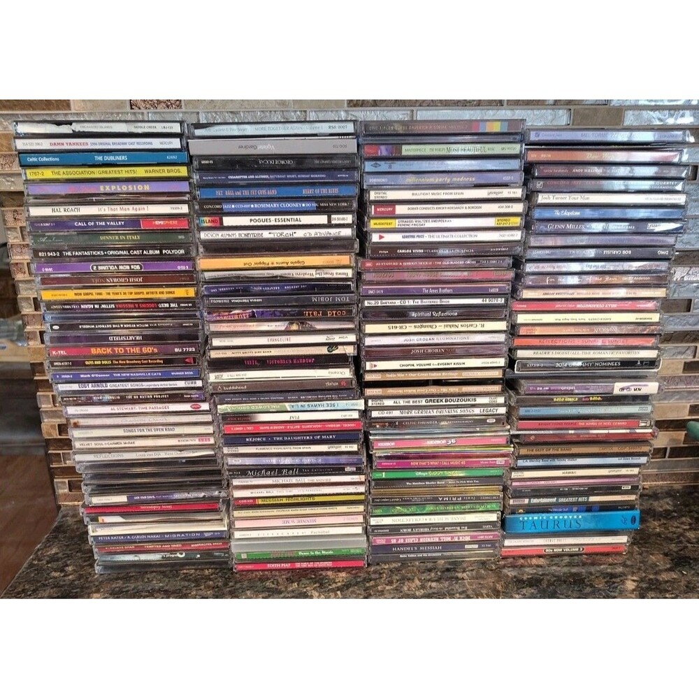 Lot Of 150 Assorted Music CDs Various Genres Rock Pop Country Mixed Collection